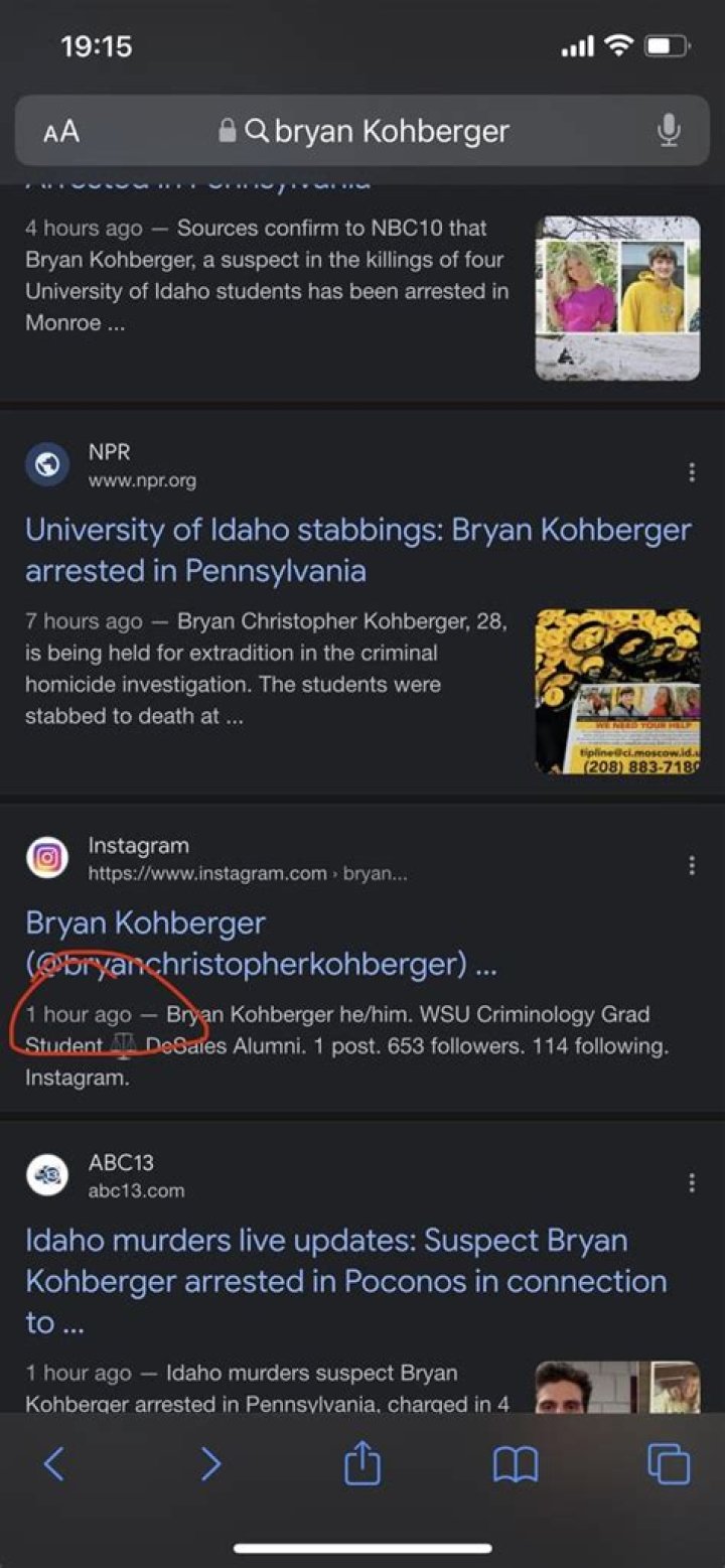 
Bryan Kohberger Followed All 3 Female Idaho Victims on Instagram 
