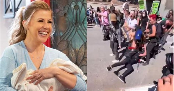 
‘Full House’ Star Jodie Sweetin Knocked To Ground By Police During Abortion Rights Protest 