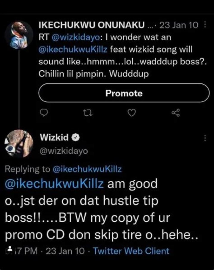 
“Him No Go Even Look My Direction Now” – Rapper, Ikechukwu Says Wizkid Who Used To Be His Fan Now Ignores Him 
