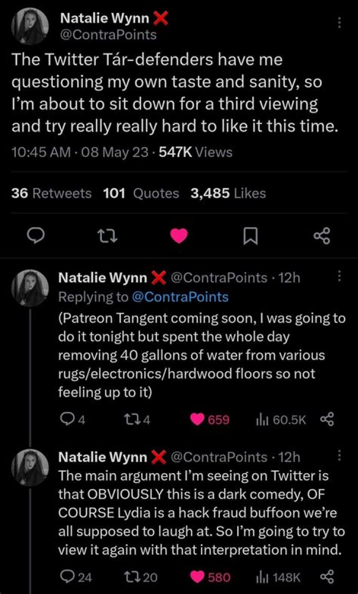 
Lydia Tar Death News: Viral Staircase Tweet Explained 