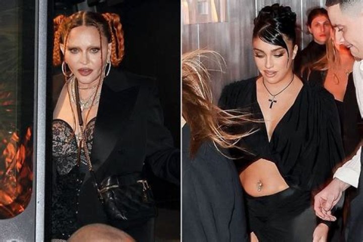 
Madonna Wears Lingerie, Carries a Riding Crop to Art Basel ‘Sex’ Party — and Daughter Lourdes Joins! 