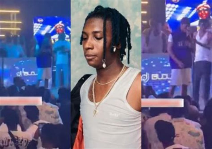 
Moment Bella Shmurda Ordered Security To Fish Out Fan Who Disrespected Him At Concert 