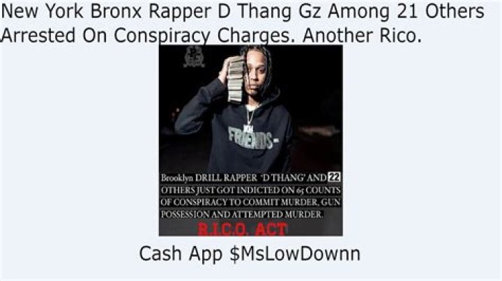 
New York Bronx Rapper D Thang Gz Among 21 Others Arrested On Conspiracy To Murder, Here Are The Details 