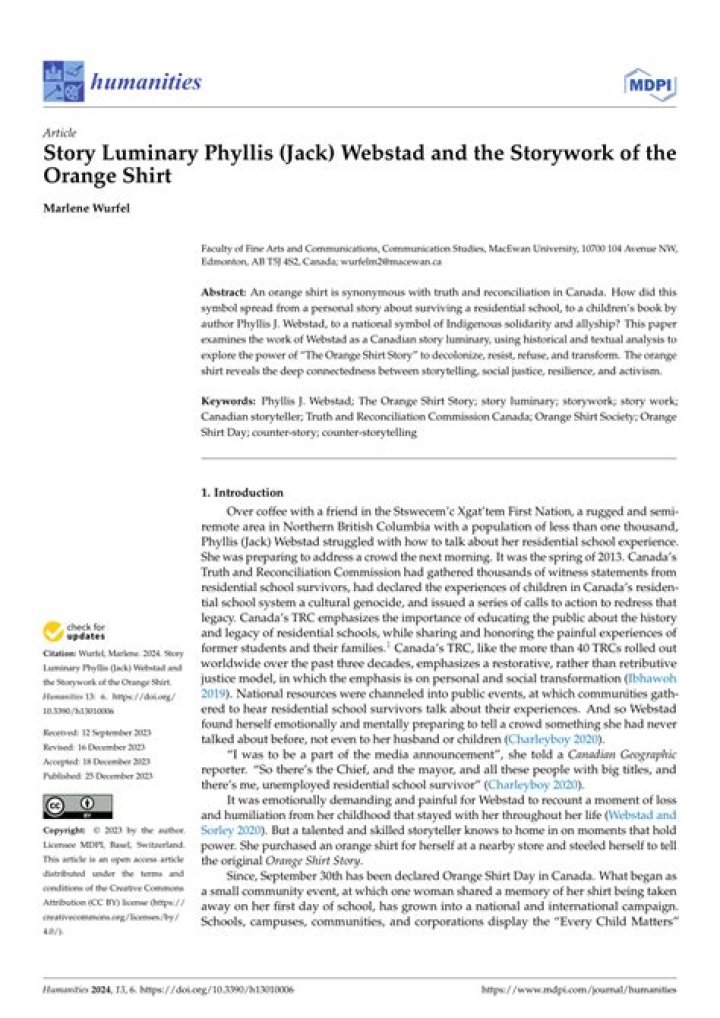 Phyllis Webstad Height, Weight, Net Worth, Age, Birthday, Wikipedia, Who, Nationality, Biography