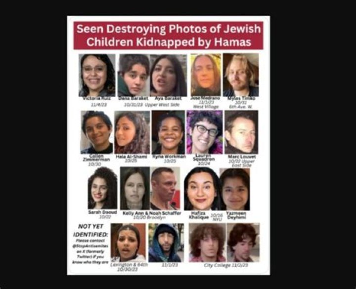 Who is Victoria Ruiz? New York County public defender caught on camera removing posters of Israeli children kidnapped by Hamas terrorists